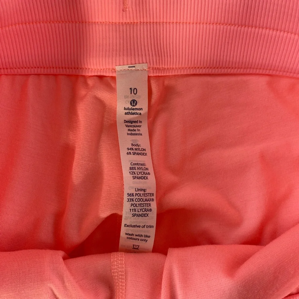 Lululemon Studio Crop *Lined Bleached Coral size 10 NWOT - Picture 11 of 11